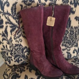 Born Burgandy Felecia High Boot